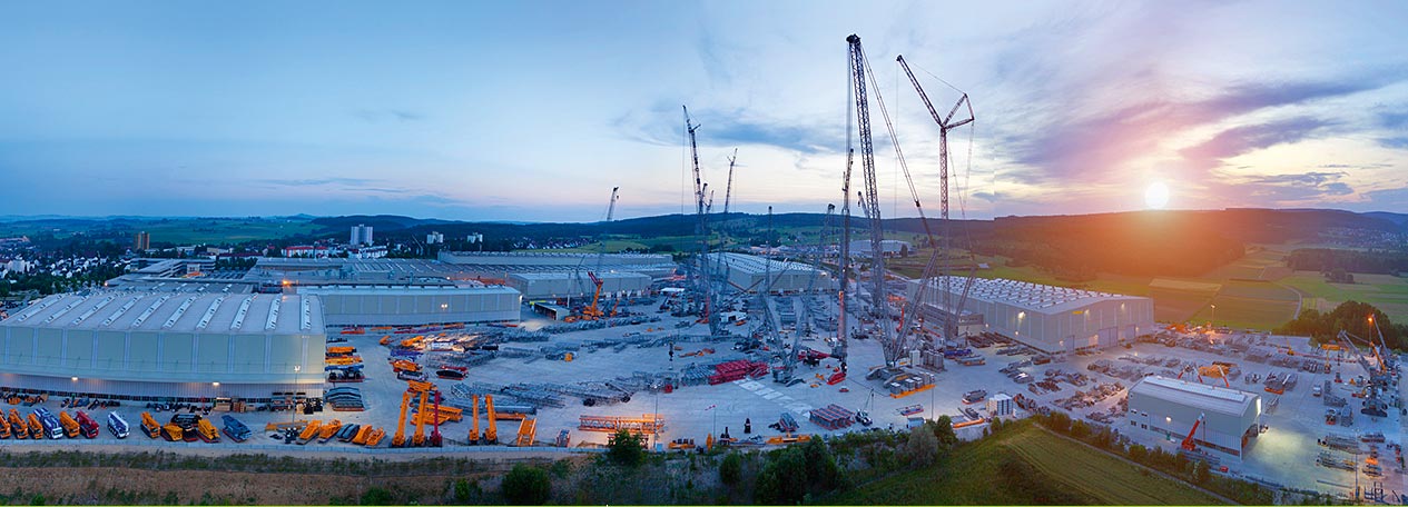 liebherr ehingen panoramic view night