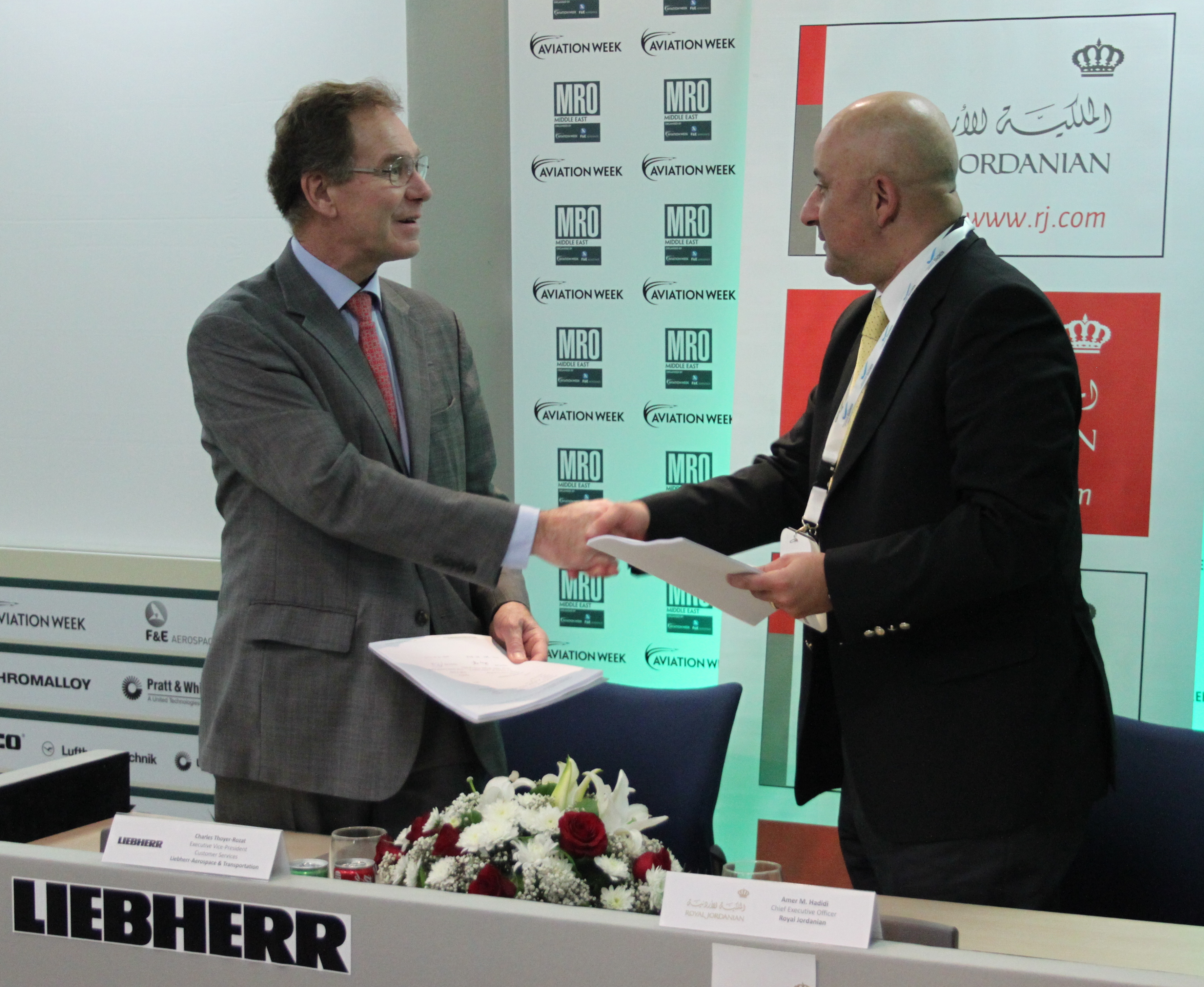 Liebherr-Aerospace to Maintain Landing Gears 		      of Royal Jordanian’s Embraer Jets