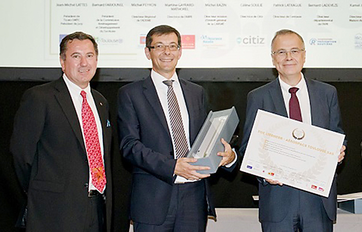 Liebherr-Aerospace récompensé par le Trophée Tisséo Ecomobilité 2014