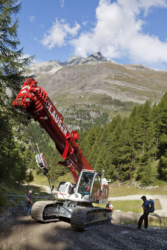 LTR 1060 telescopic crawler crane proves its off-road credentials in high Alpine terrain