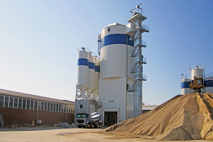 Planta de hormigón Betomat V 1010 para una fábrica de piezas prefabricadas