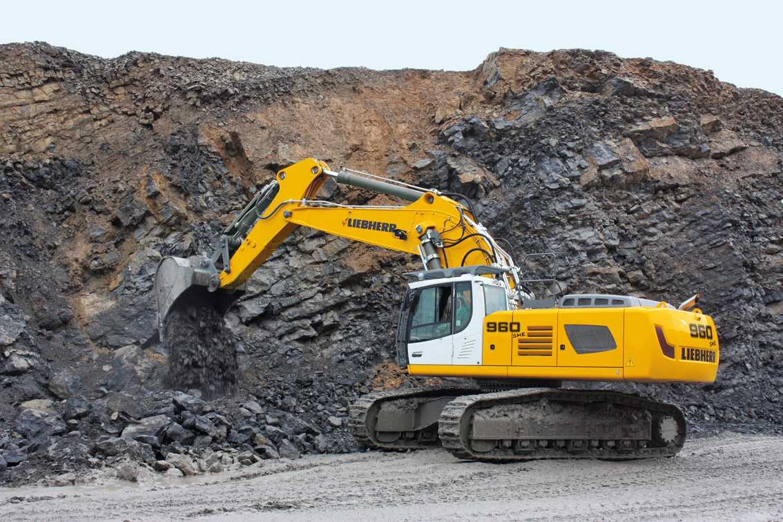 Liebherr Crawler Excavator R 960 SME for Quarrying and Mass Excavation