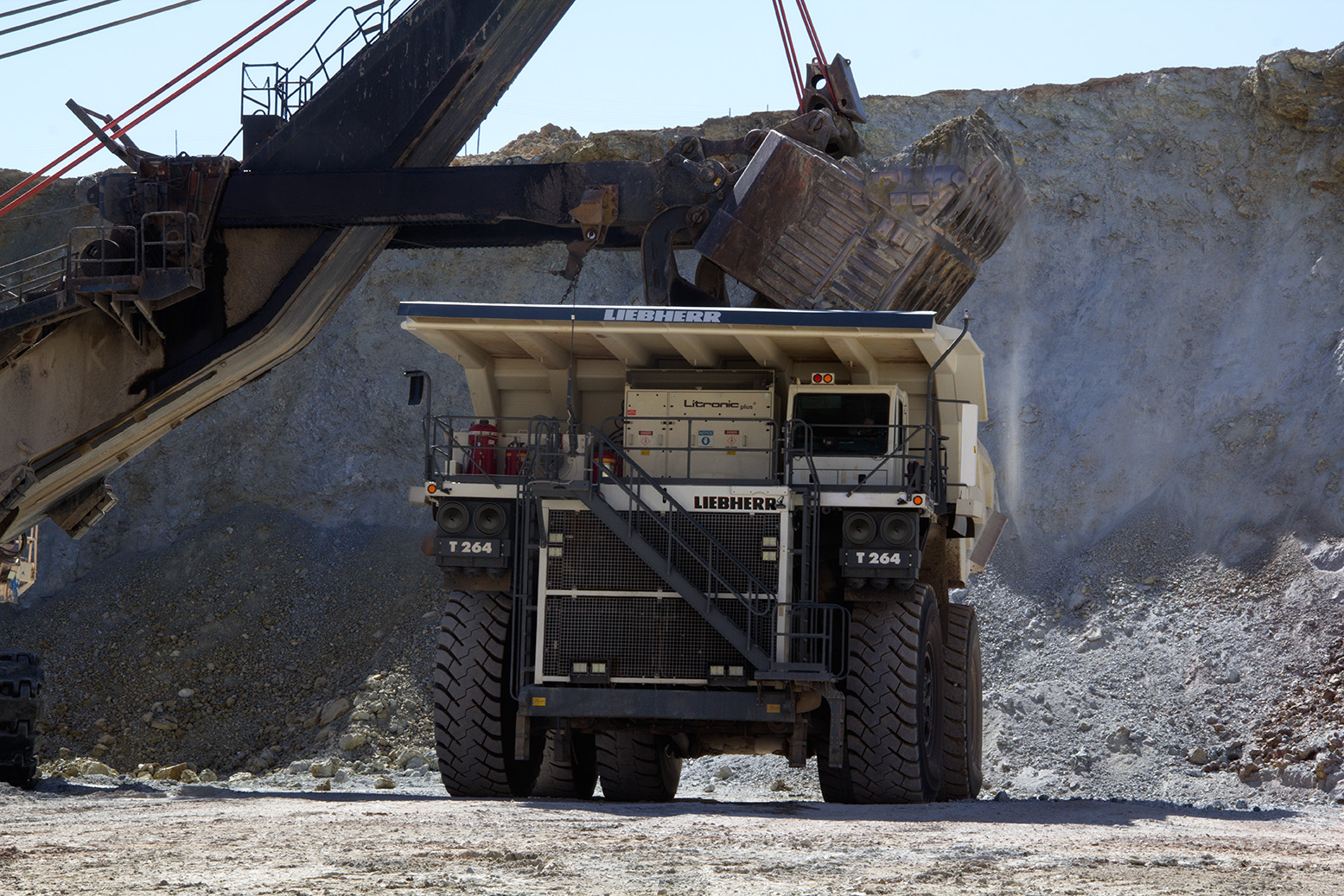 Liebherr at the Expomin 2014 mining trade show in Chile