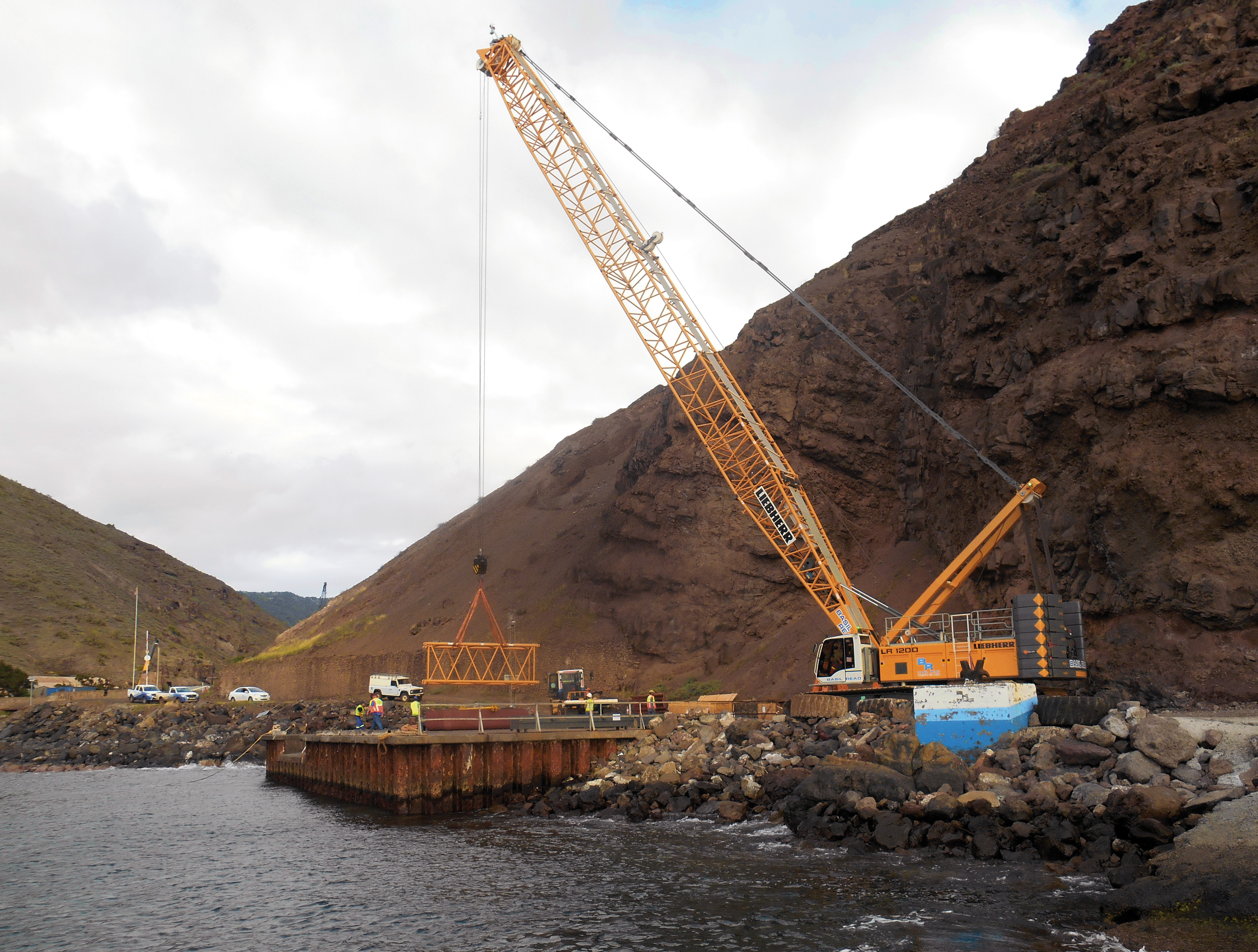 Spectacular construction project on Saint Helena