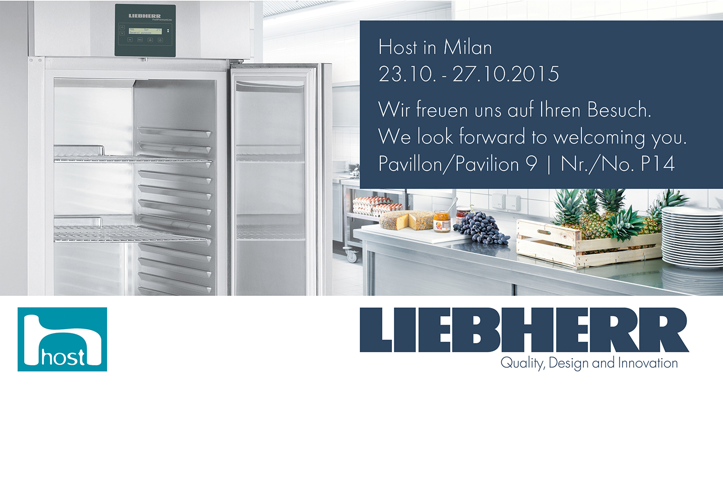 Liebherr-Hausgeräte auf der Host 2015 in Mailand