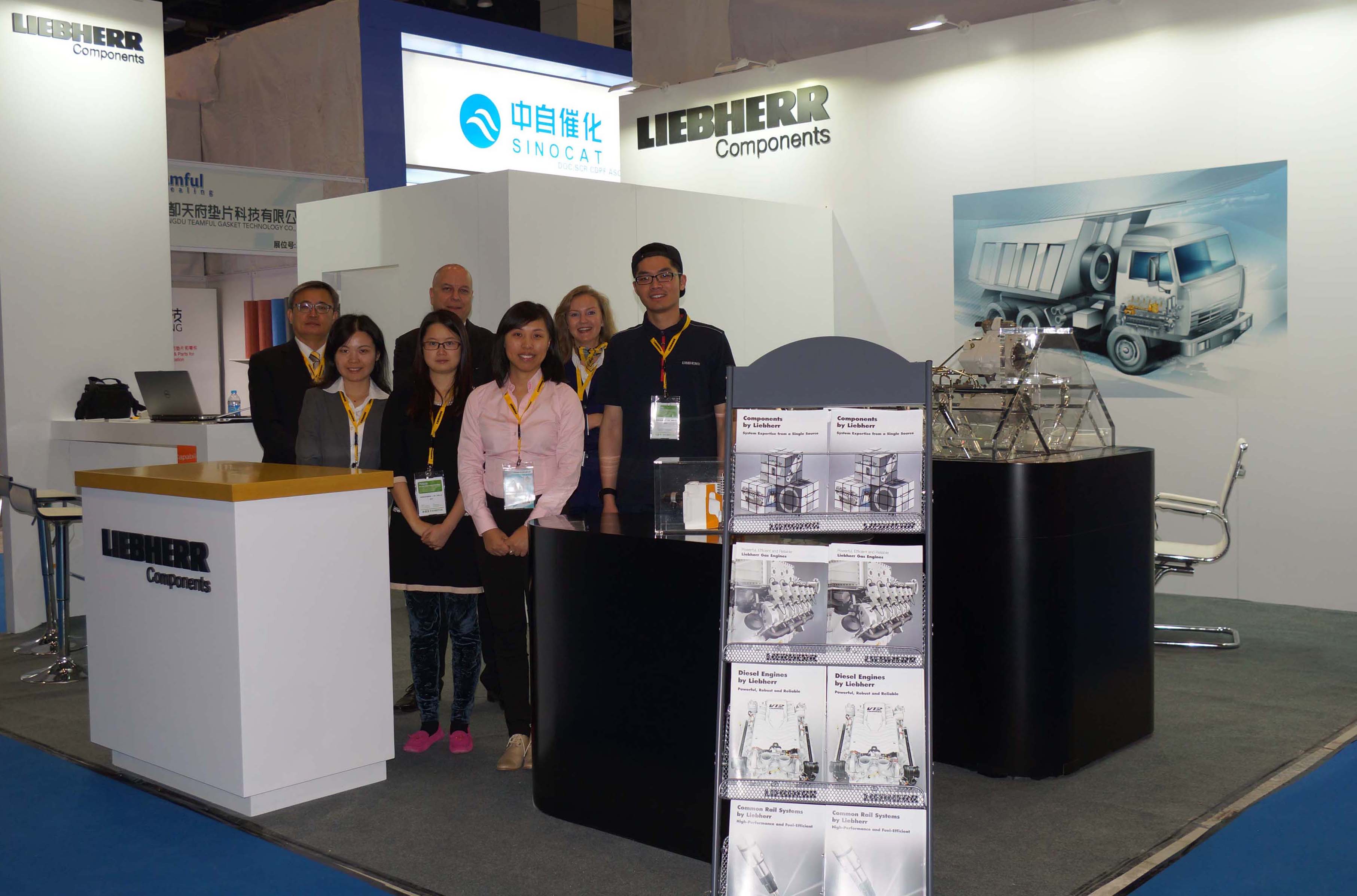 Liebherr Components division at the Engine China exhibition 2015