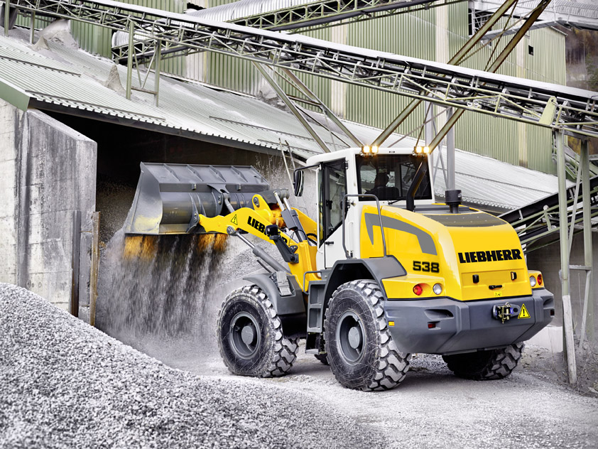 Liebherr’s L538 Wheel Loader to be featured at the 2015 World of Concrete trade show.