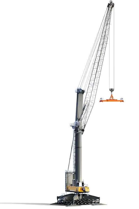 Liebherr presenta la grúa móvil portuaria LHM 800