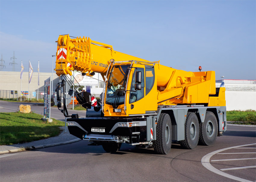 Liebherr présente la nouvelle grue mobile compacte LTC 1050-3.1 sur le salon Intermat 2015