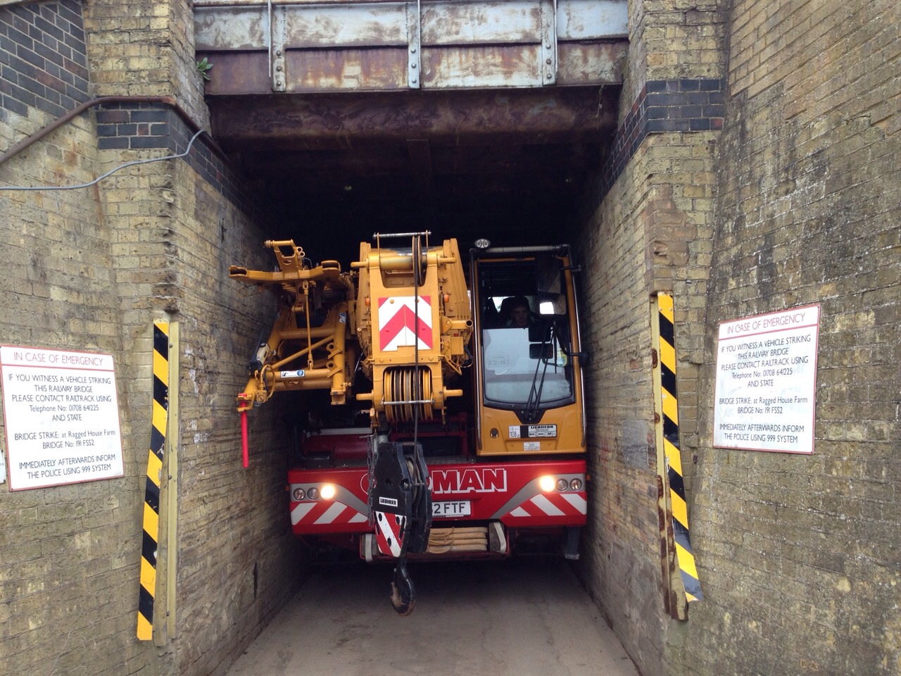 LTC 1045-3.1 mobile crane passes through the eye of the needle