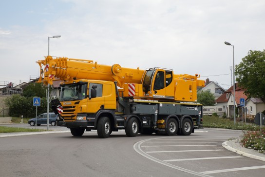 Liebherr LTF 1060-4.1 truck-chassis crane provides maximum