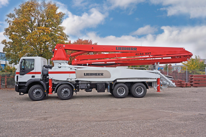Liebherr exhibiting 43 metre Truck-mounted Concrete Pump at the CTT 2015