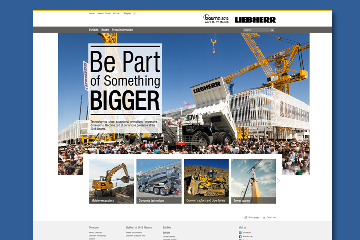 Compte à rebours avant le Bauma 2016 : quels sont les produits exposés par Liebherr à Munich ?