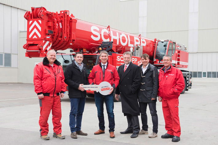 SCHOLPP takes delivery of new Liebherr LTM 1350-6.1 mobile crane