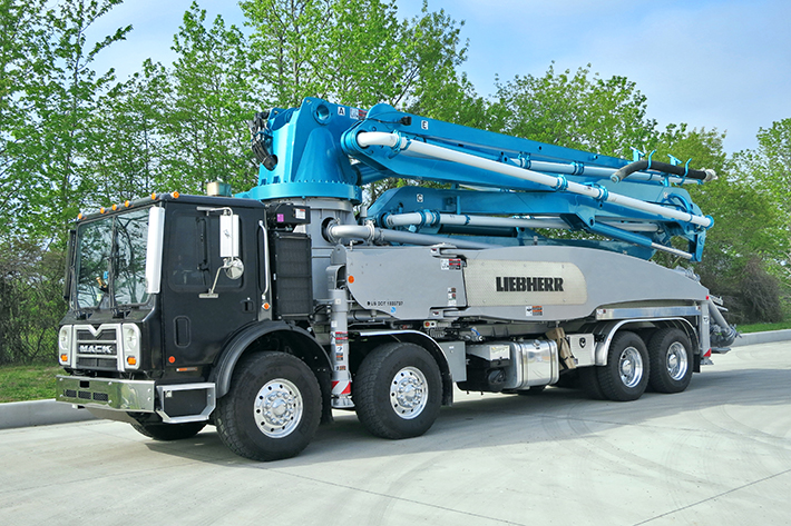Les pompes à béton Liebherr sont maintenant disponibles au Canada