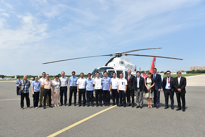 With Liebherr technology on board: AC312E takes off for its first flight