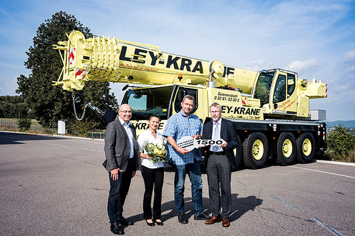 1500th Liebherr LTM 1070-4.2 mobile crane delivered to Ley-Krane