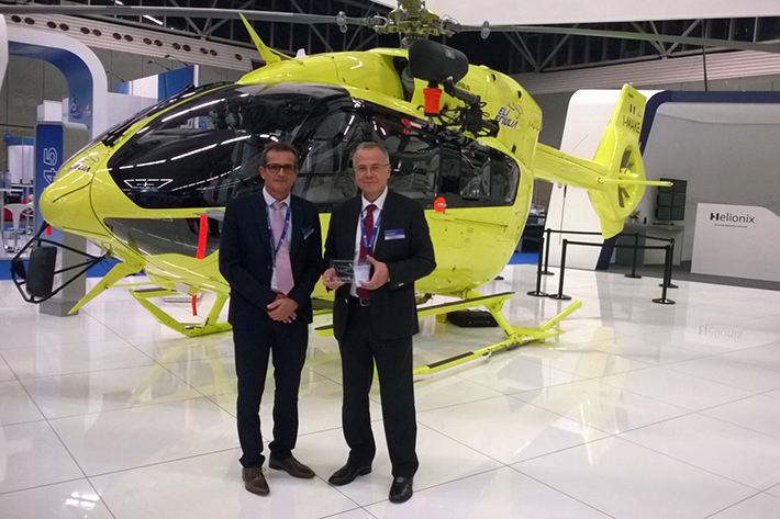 Liebherr-Aerospace receives a Silver Award for Best Performer 2015 from Airbus Helicopters