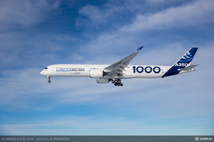 First flight: Liebherr-Aerospace on board the A350-1000