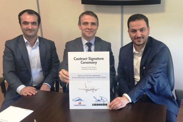 Liebherr-Aerospace Renews Its Repair and Services Contract with Turkish Technic