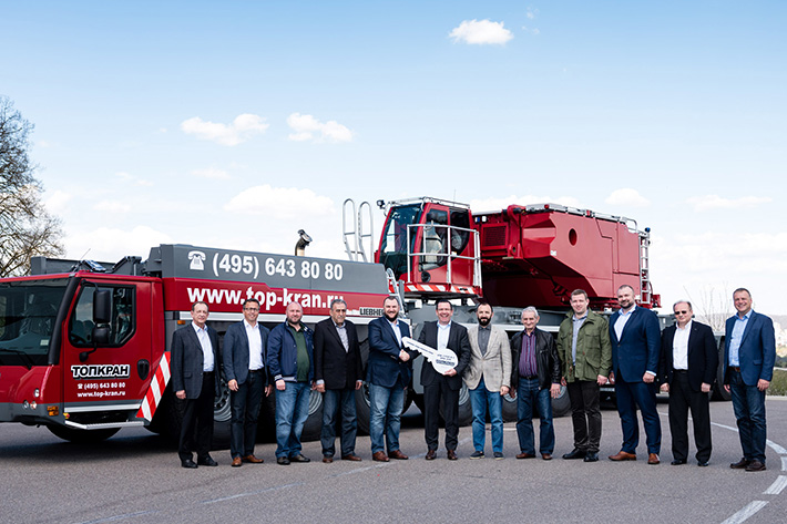 TOPKRAN takes delivery of the first Liebherr LTM 1750-9.1 mobile crane in Russia 