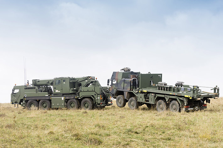 Liebherr receives the order to supply armoured mobile and rescue cranes to the German Army