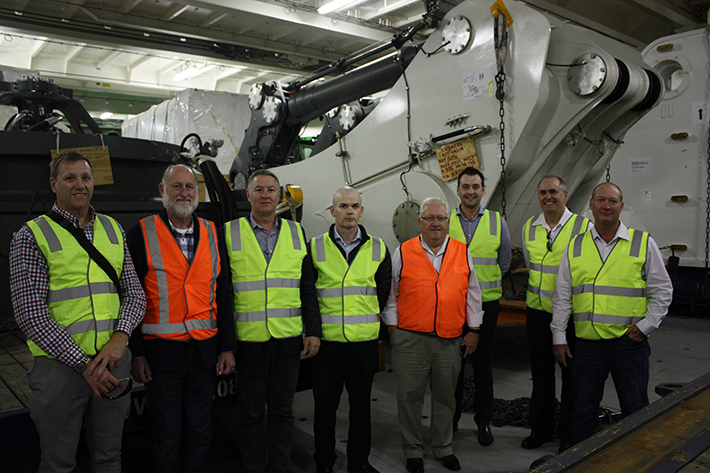 QCoal see arrival of their new R 996 B Mining Excavator