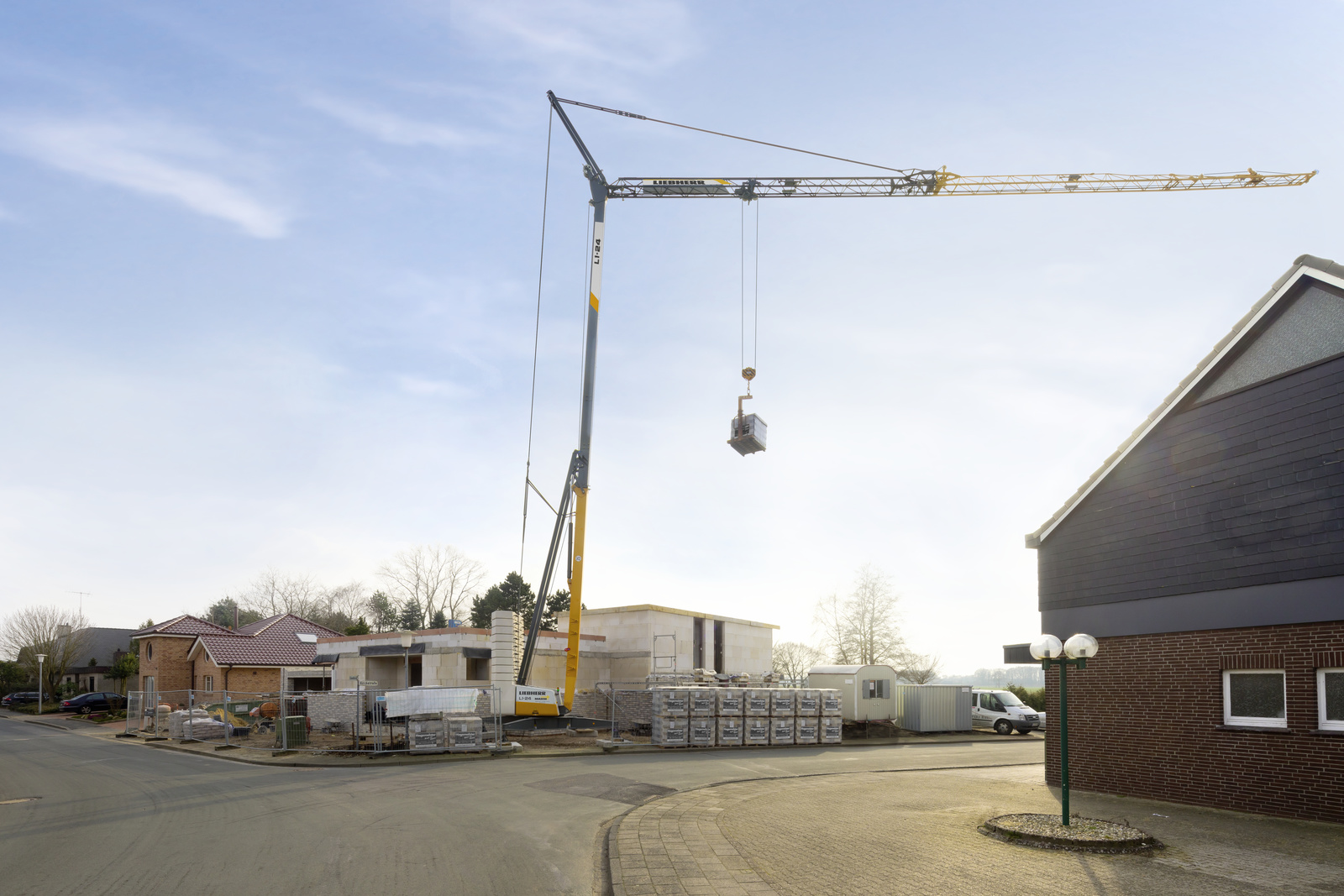Liebherr L1-24 fast-erecting crane customers delighted with its performance