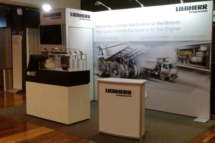 Liebherr Components presents its state-of-the-art technology in the area of common rail fuel injection systems in Aachen (Germany)
