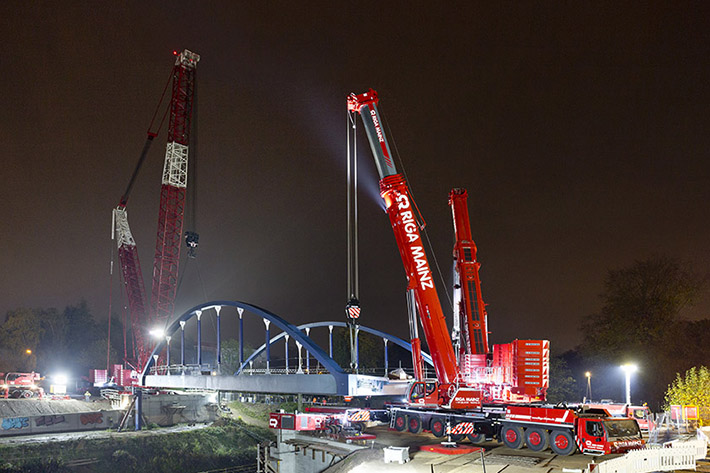 Riga-Mainz completes impressive job with trio of powerful Liebherr cranes