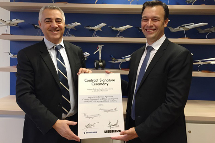 Liebherr-Aerospace Signs Maintenance Services Agreement with Embraer