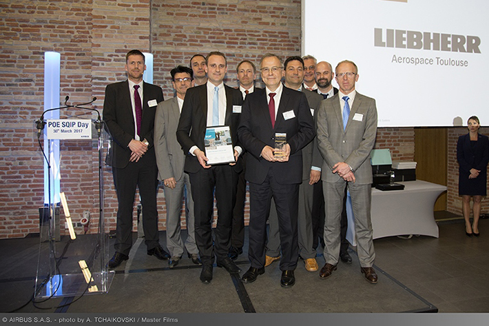 Liebherr Receives 2016 Bronze SQIP Award from Airbus