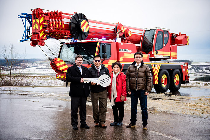First ever Liebherr LTM 1070-4.2 fire service crane delivered to Taiwan