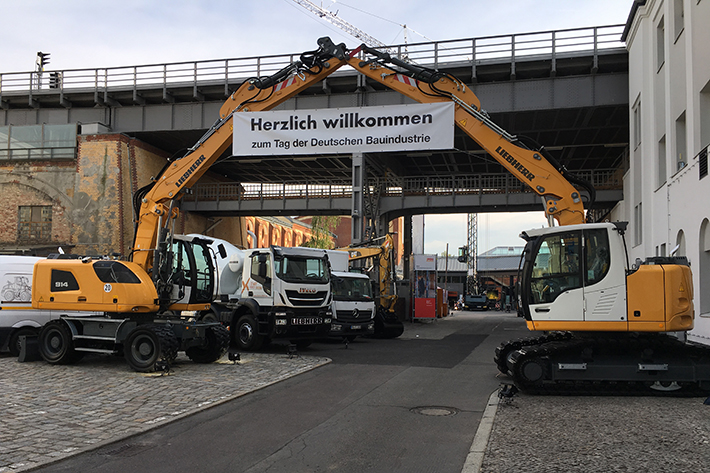 Liebherr als Hauptsponsor: Tag der Deutschen Bauindustrie 2018