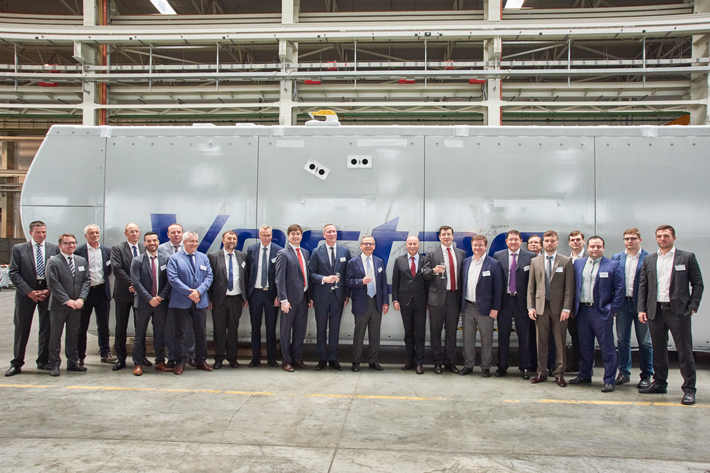 Vestas opens an assembly line for wind turbine nacelles on Liebherr site in Russia