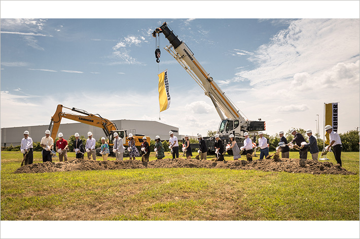 Liebherr USA Co. Celebrates the Groundbreaking of its New Headquarters in Newport News, VA.
