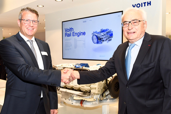 Premiere at InnoTrans: Voith and Liebherr unveil their brand new ˮVoith Rail Engine”