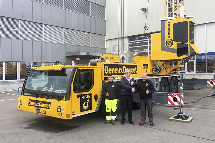 VHB SA takes delivery of Liebherr MK 88 Plus mobile construction crane in Reiden