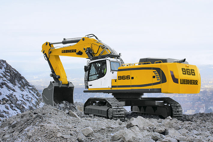 The Liebherr R 966 crawler excavator for the Chinese market