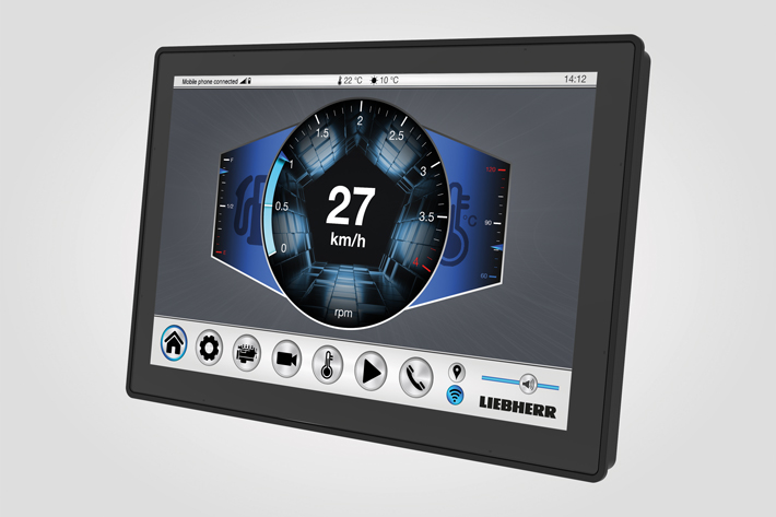 New generation: Liebherr’s display controller DC5 for mobile machinery