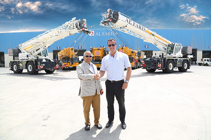 Al Faris takes delivery of the first Liebherr LRT rough-terrain cranes in the Middle East