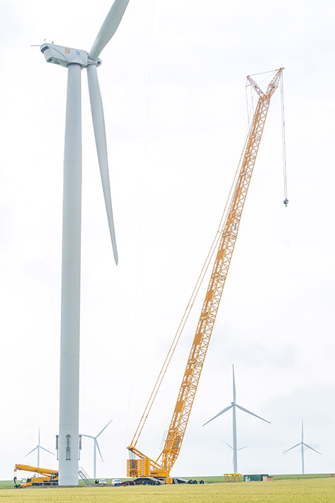 Wind farm maintenance work – CEZ purchases Liebherr LR 1600/2 crawler crane