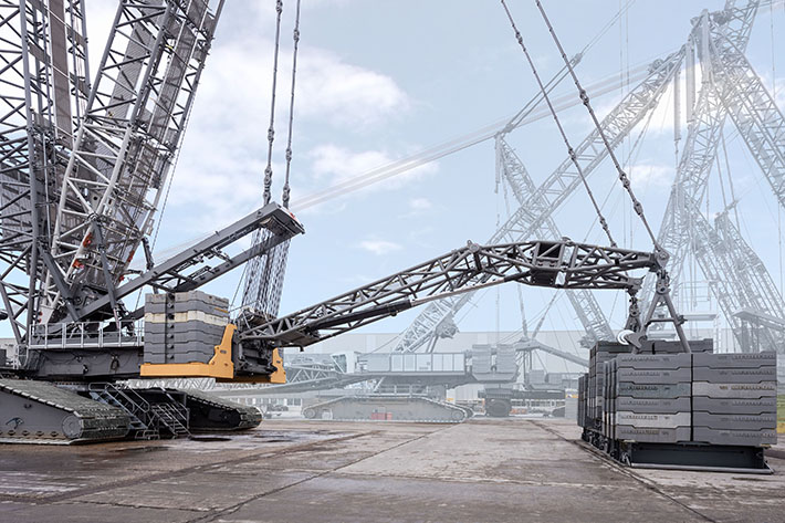 Liebherr LR 1800-1.0 crawler crane proved with 560-tonne test load