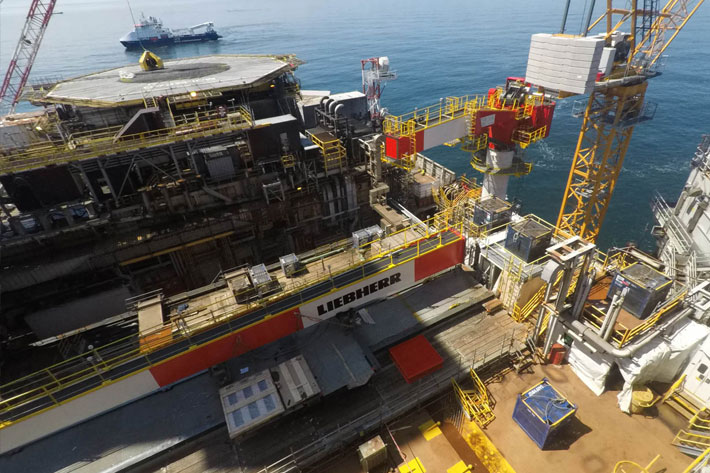 Large-scale conversion project on offshore platform Molikpaq operated by Sakhalin Energy