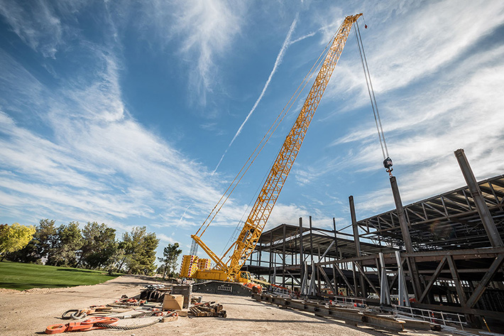 Dielco Crane Service beschafft zweiten Liebherr-Raupenkran LR 1500 für Schwerlasteinsatz in Las Vegas