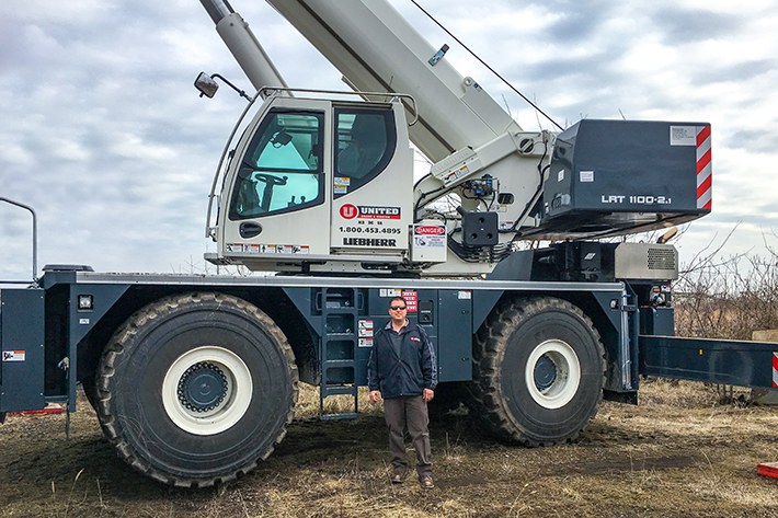 United Crane & Rigging takes delivery of Liebherr LRT 1100-2.1 rough terrain crane