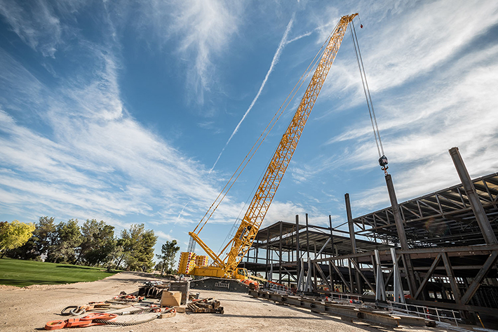 Dielco Crane Service adds second Liebherr LR 1500 crawler crane for heavy duty lifting in Las Vegas