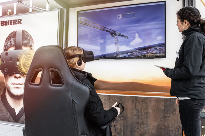 Experience Liebherr tower cranes with virtual reality