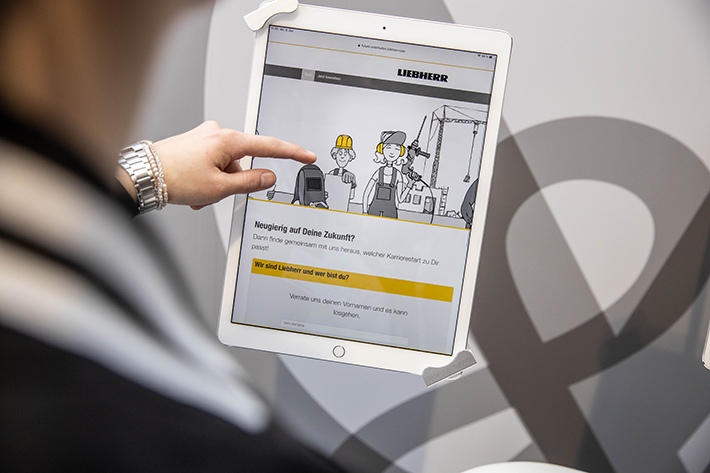 "Talent & Future": The interactive careers advisor at Bauma