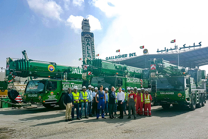 Five new Liebherr mobile cranes for Gallagher